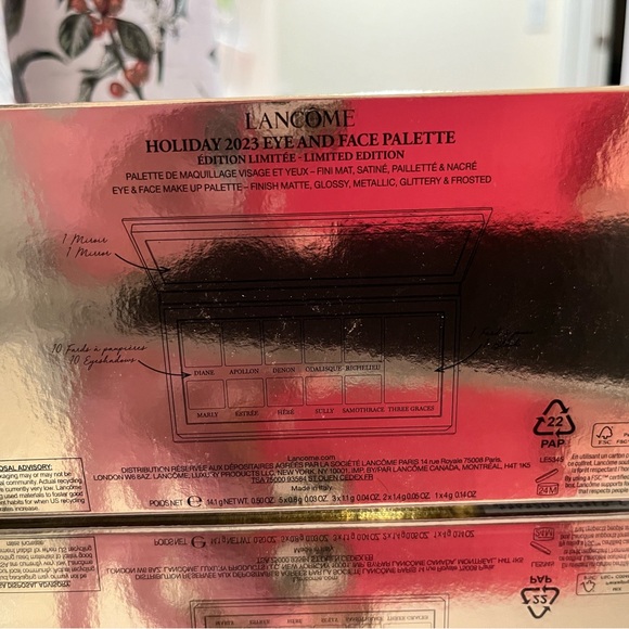 Limited Edition pretty LANCÔME holiday eyeshadow and blush palette 2023 New NIB - Picture 3 of 6